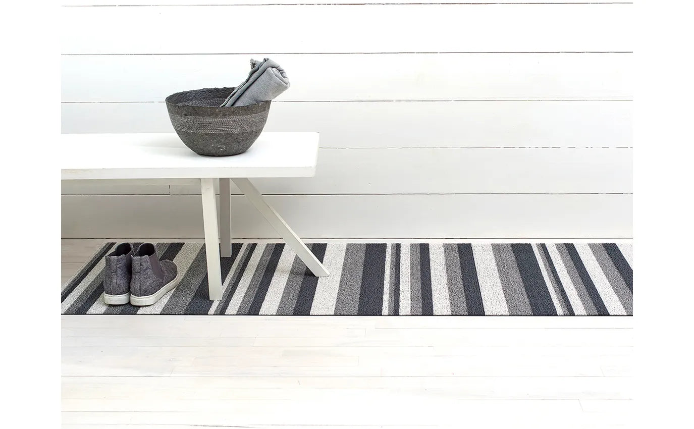 Chilewich  Block Stripe Shag Mat – Frank