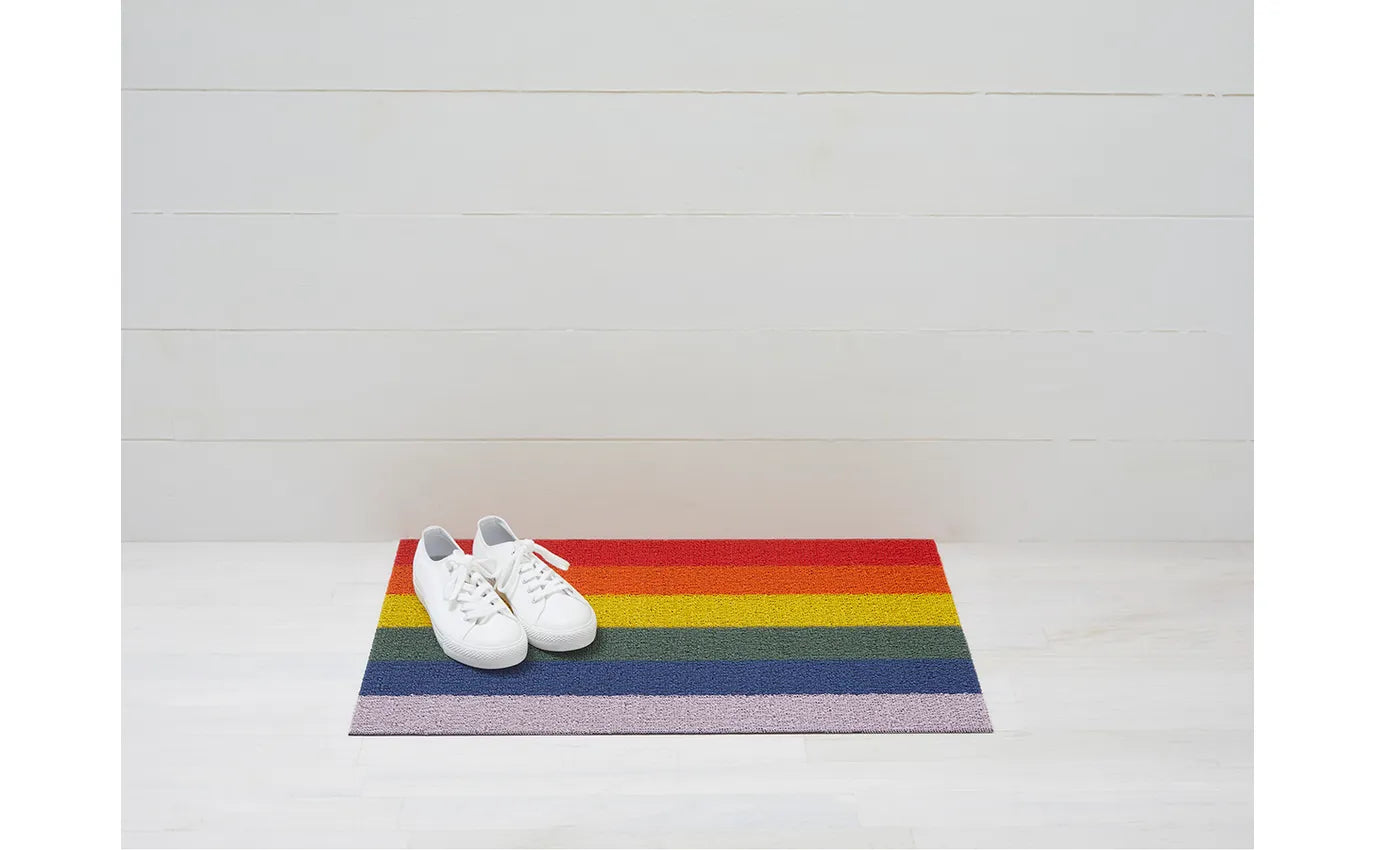 Chilewich  Block Stripe Shag Mat – Frank