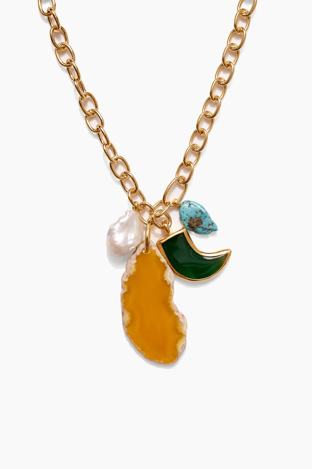 Chan Luu Florence Charm Necklace Yellow Mix Frank