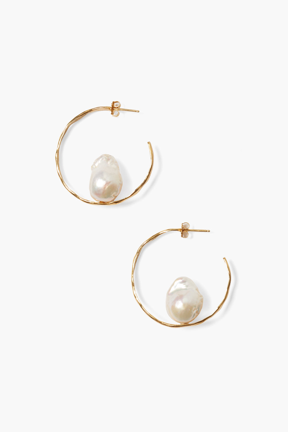 Chan Luu Selene Hoop Earrings Gold Frank