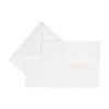 Caspari | White Christmas Foil Christmas Cards