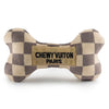 Checker Chewy Vuiton Bones Dog Toy