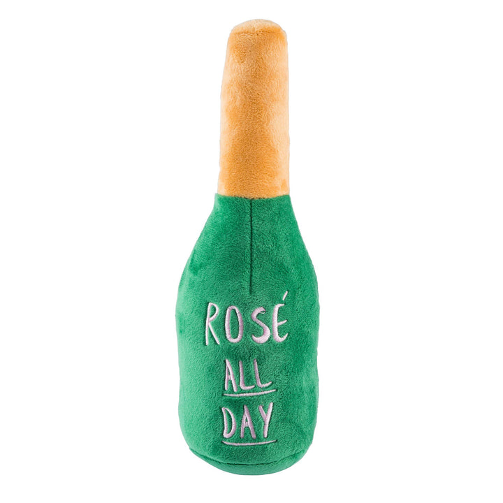 Woof Clicquot Rose' Champagne Bottle Dog Toy