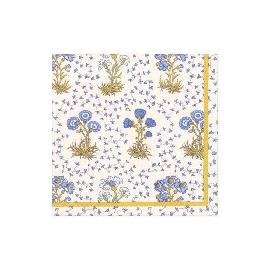 Semis De Fleurs Blue Cocktail Napkins