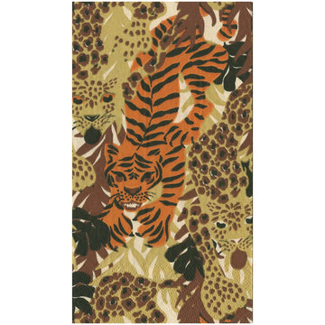 Caspari | Wild Cats Guest Towels