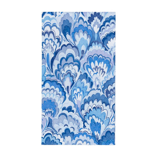 Marbled Ceramic Indigo Guest Towels