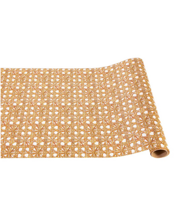 Rattan Weave Paper Table Runner