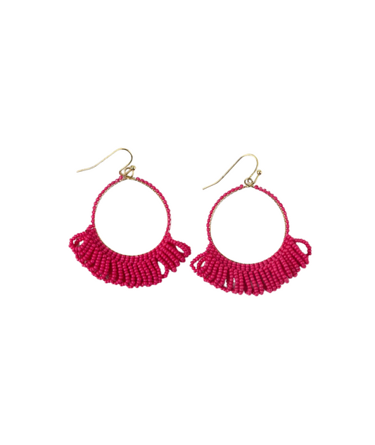 Kendra Fringe Hoop Earrings