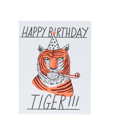 Tiger Side Eye Birthday Card