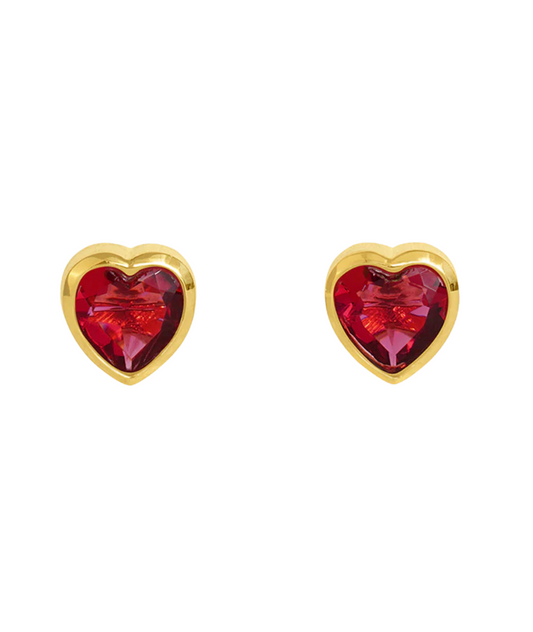 Signature Midi Heart Studs