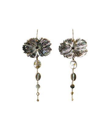 Magnolia Drop Earrings | Abalone