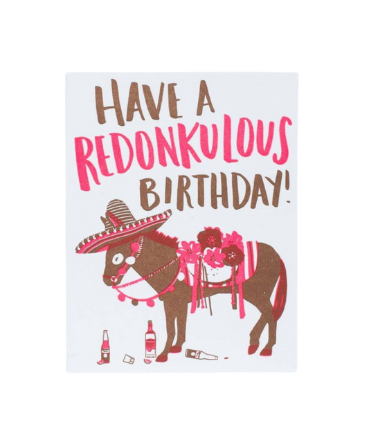 Redonkulous Birthday Card