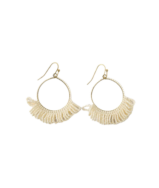 Kendra Fringe Hoop Earrings