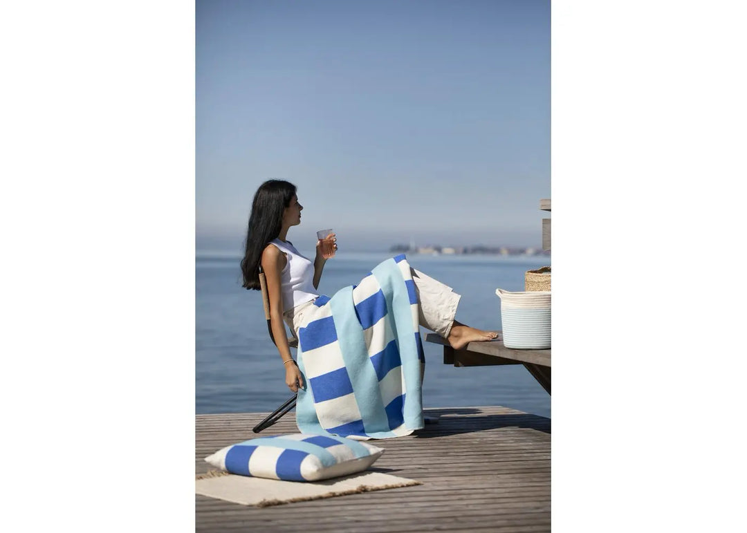 Silvretta Cotton Throw Bloc Grid