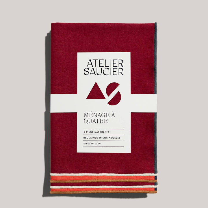 Atelier Saucier | Clubhouse Napkins | Set of 4