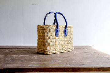 Small Blue Handled Tote