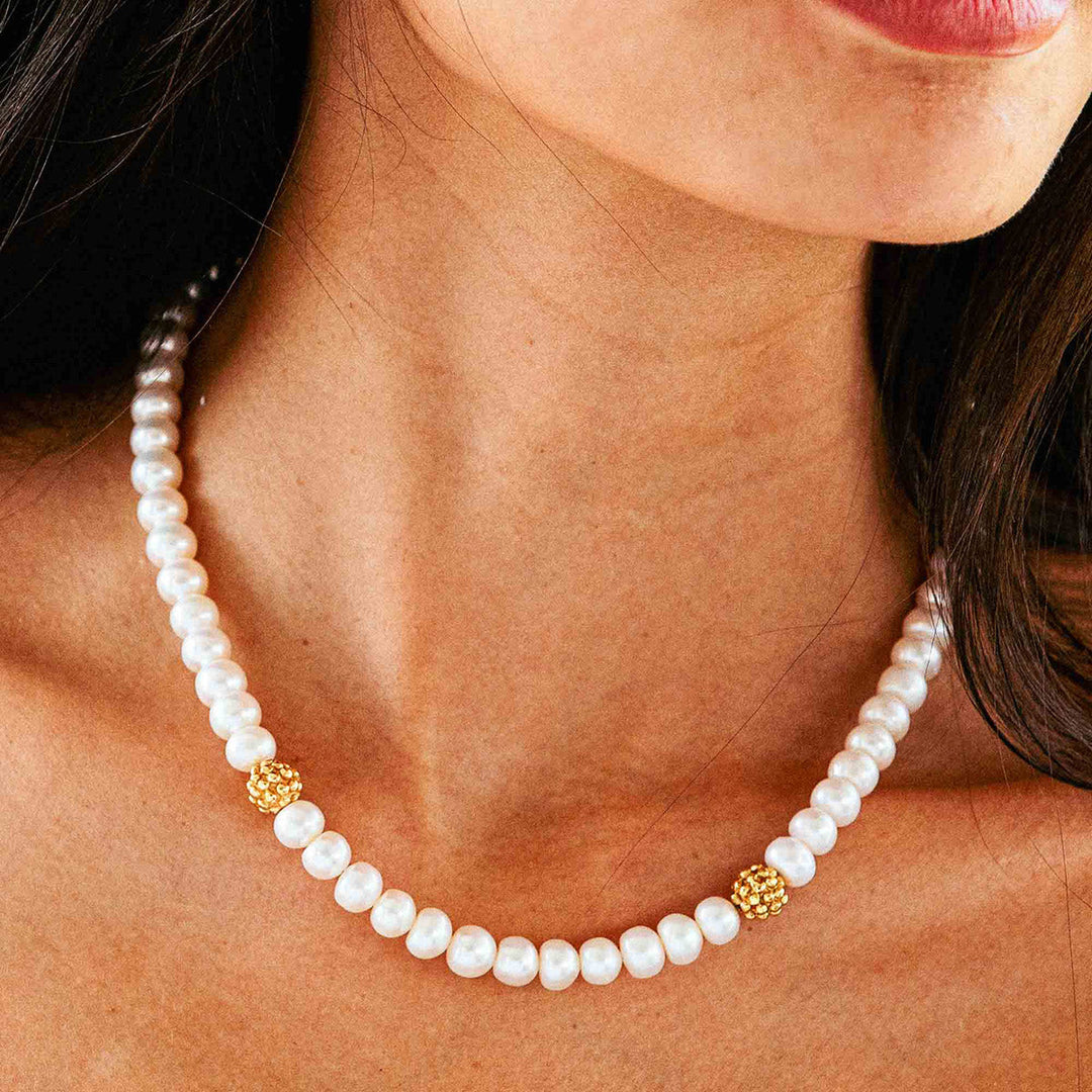 Capucine De Wulf | Berry Single Strand Necklace - Pearl