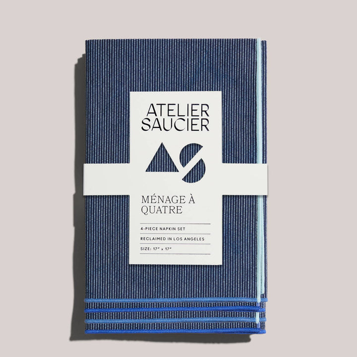 Atelier Saucier | Ocean Mist Napkins | Set of 4