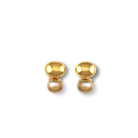 Pale Champagne Orb Earrings