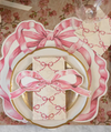 Pink Bow Die Cut Placemat