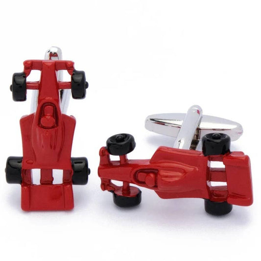 Stolen Riches | Red Race Car Cufflinks