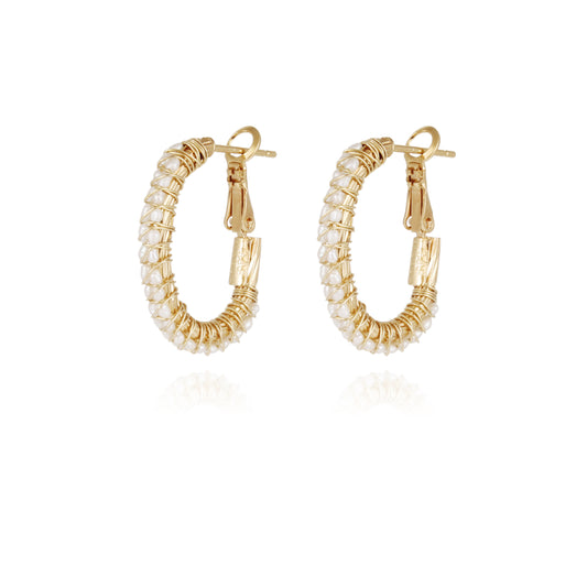 Lyre Hoop Earrings