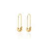 Safety Pin Hoop Earrings