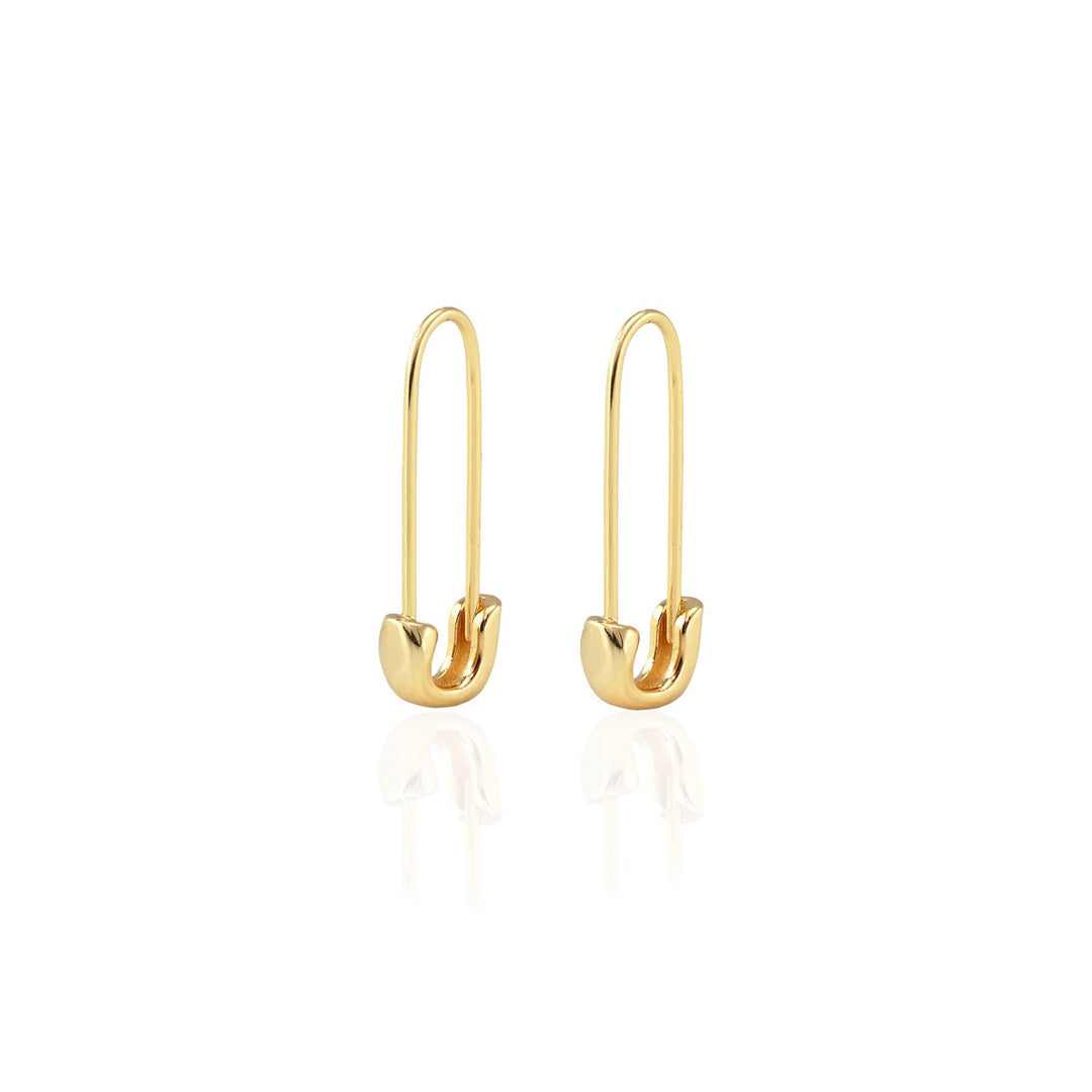 Kris Nations | Safety Pin Hoop Earrings