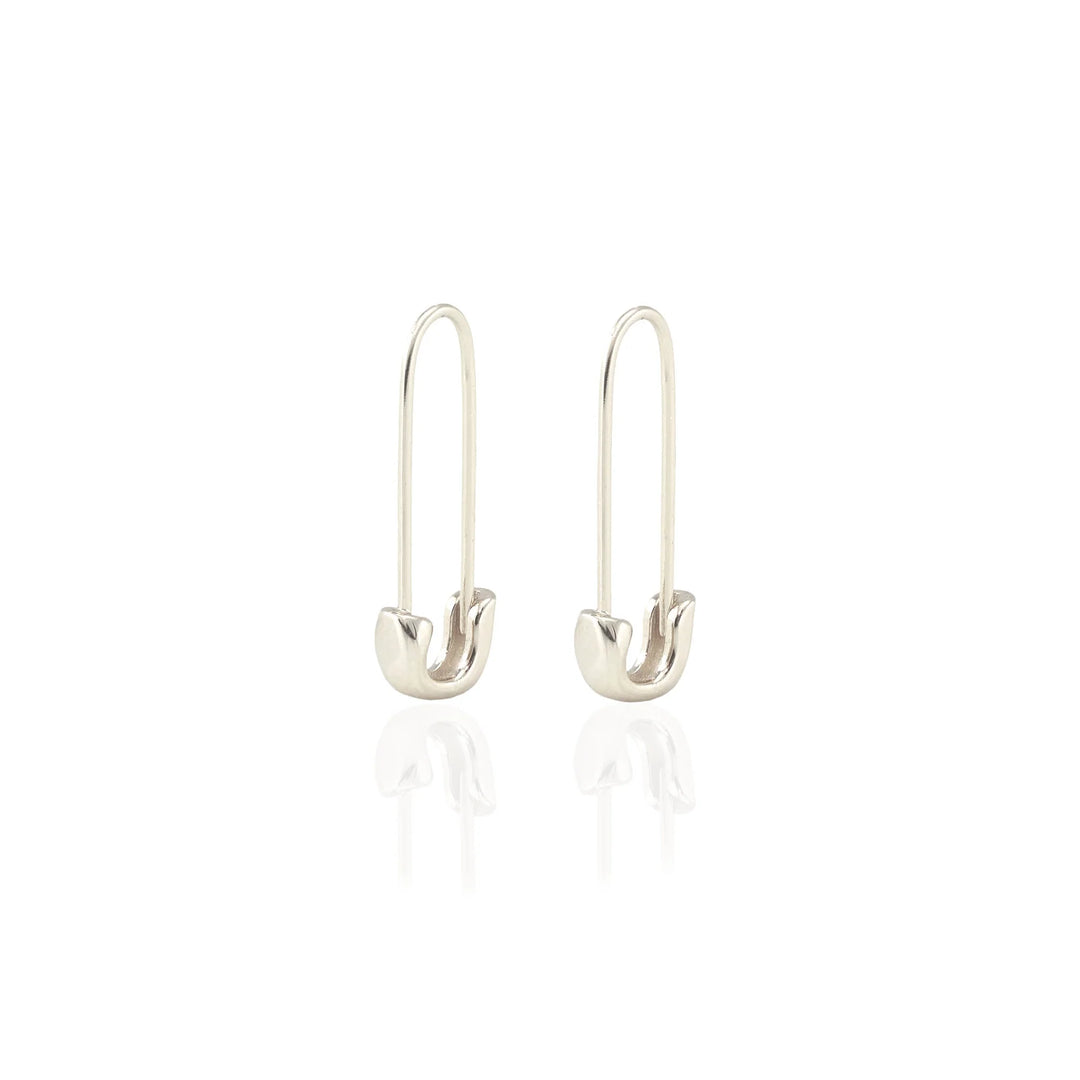 Kris Nations | Safety Pin Hoop Earrings