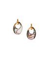 Abalone Oval Drop Earrings