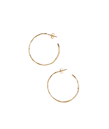 Wave Hoop Earrings