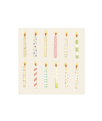 Birthday Candles Napkin