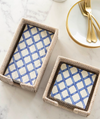 Blue Lattice Napkin