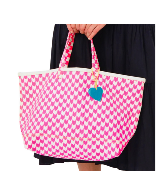 Hearts and Checks Tote