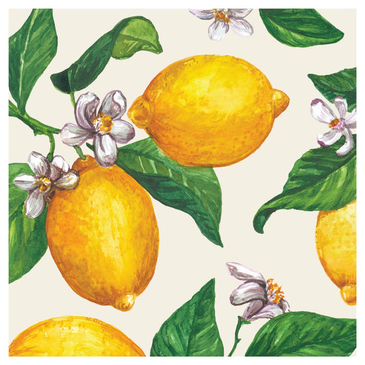 Lemons Cocktail Napkin