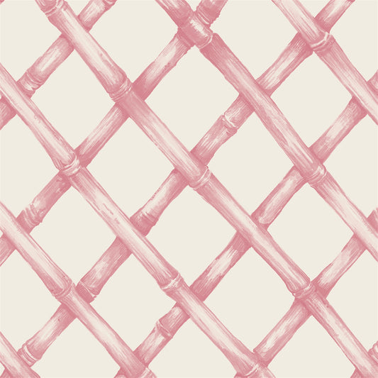 Pink Lattice Cocktail Napkin