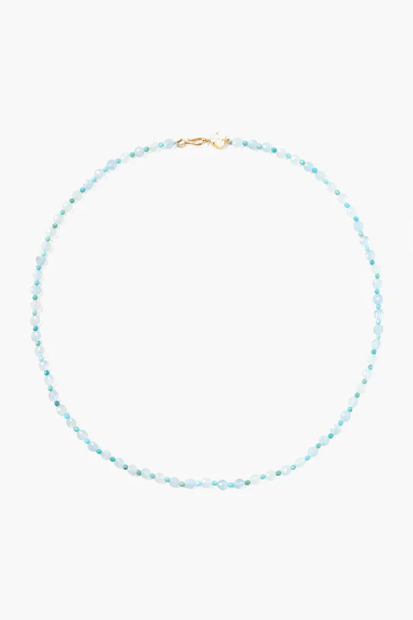 Chan Luu | Lily Necklace | Aquamarine Mix