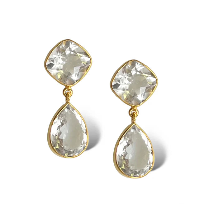 Dina Mackney | Double Quartz Earrings