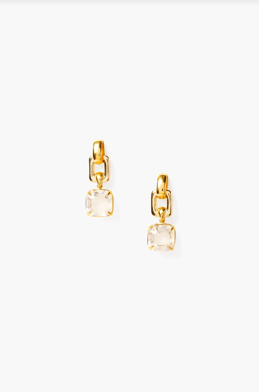 Chan Luu | Square Crystal Drop Earrings