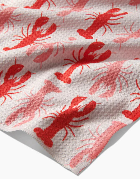 Geometry | Lobster Stripe Tea Towel