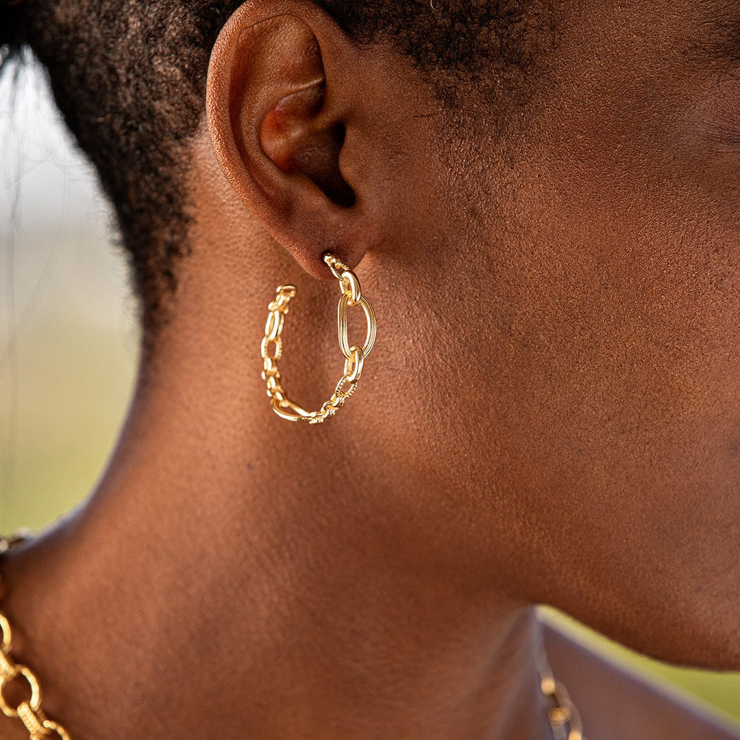 Capucine De Wulf | Monique Chain Hoop Earrings