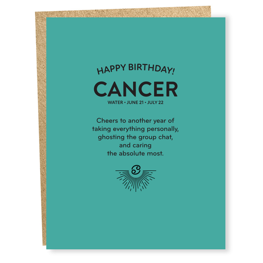 Sapling Press | Cancer Zodiac Card