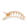 Teleties Flat Round Hair Clip | Almond Beige