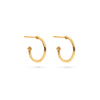 Love Hoop Earrings with Removable Heart Charm Gold