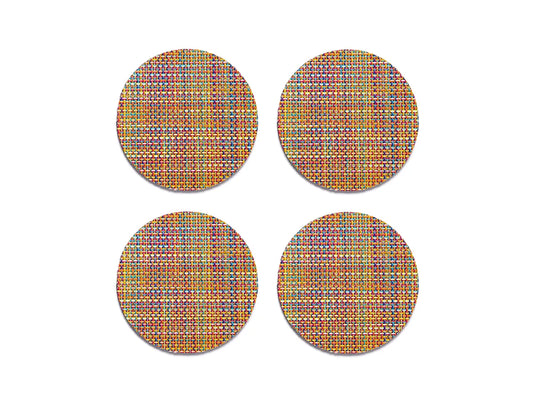 Mini Basketweave Coasters | Pack of 4