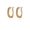 Lyre Hoop Earrings