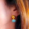 Turquoise Orb Earrings