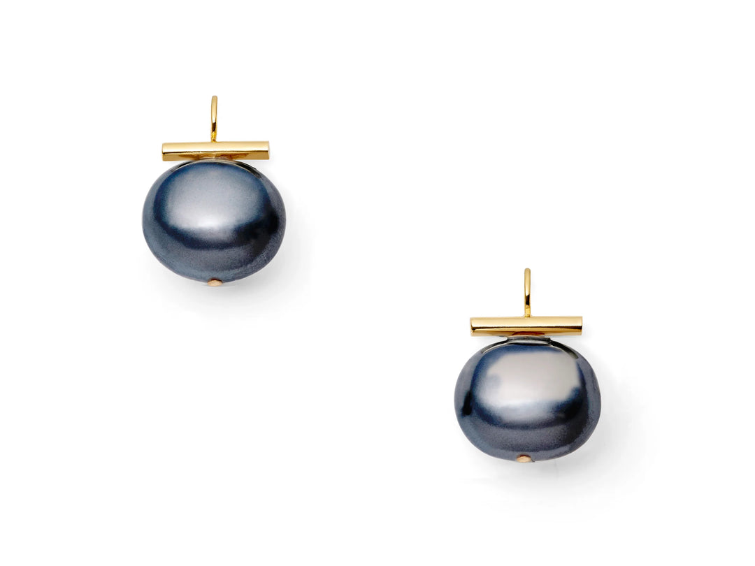 Catherine Canino | Large Pebble Pearl Earrings