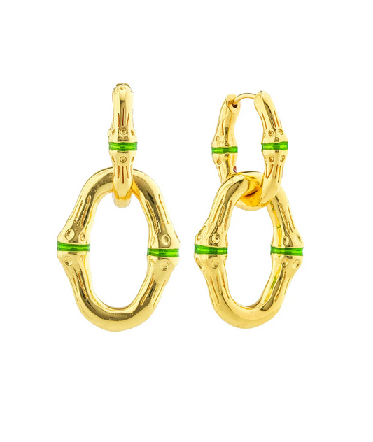 Bangkok Bamboo Link Earrings