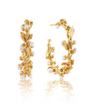 Meadow Grande Hoop Earrings with Pearls